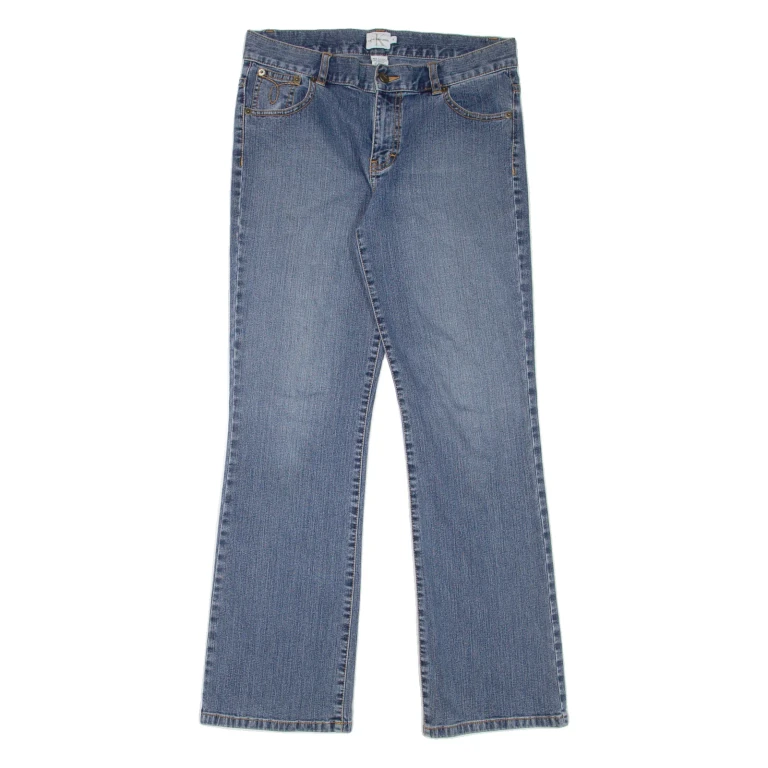 CALVIN KLEIN JEANS Womens Jeans Blue Regular Bootcut Stone Wash W29 L29