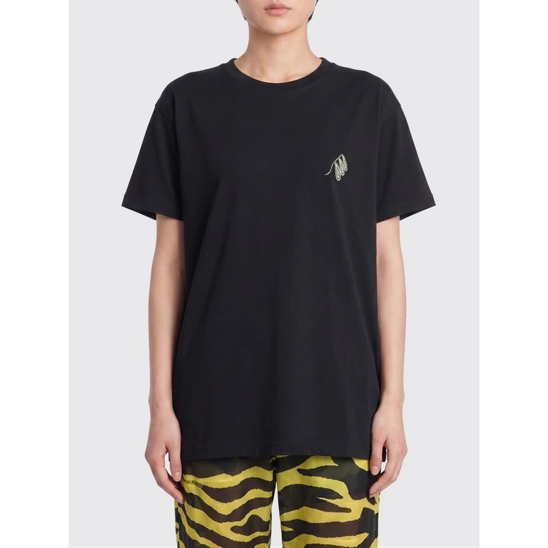 Crew Neck Cotton T-Shirt with Printed Logo (260WCT00353JJJ025PA067)