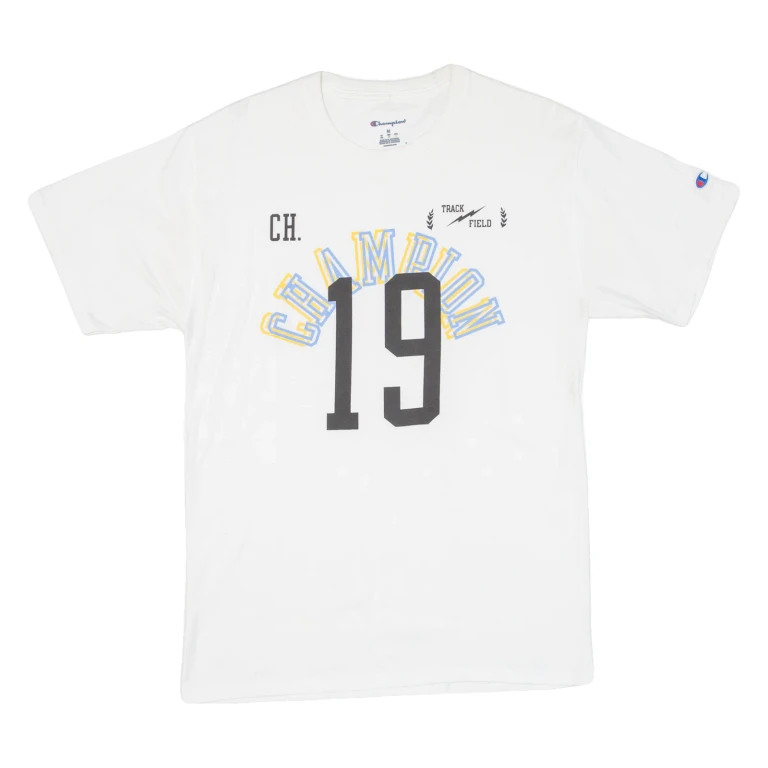 CHAMPION Mens T-Shirt White M