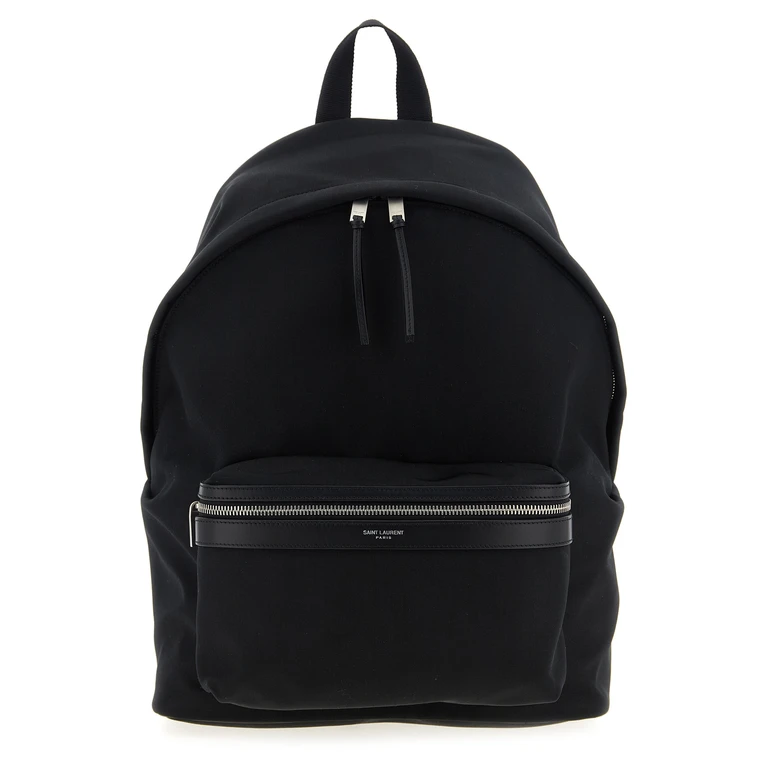 Saint Laurent Black Polyamide Backpack - Men
