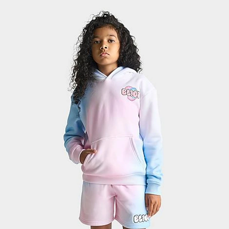 Baseball Lifestyle 101 Big Kids Cotton Candy Youth Hoodie in Bubble Gum Size: Small