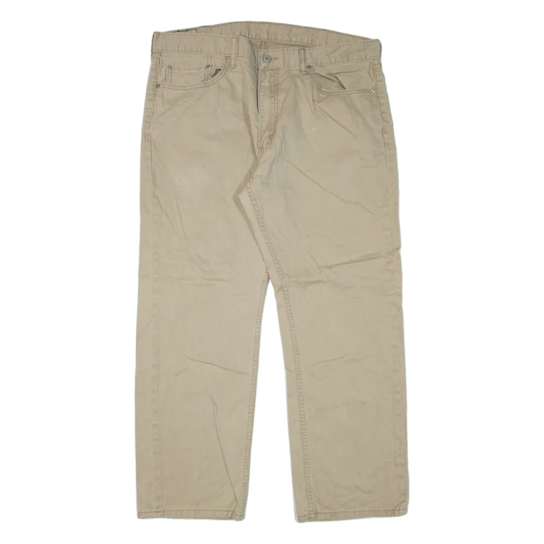 LEVI'S 559 Mens Trousers Beige Relaxed Straight W38 L30