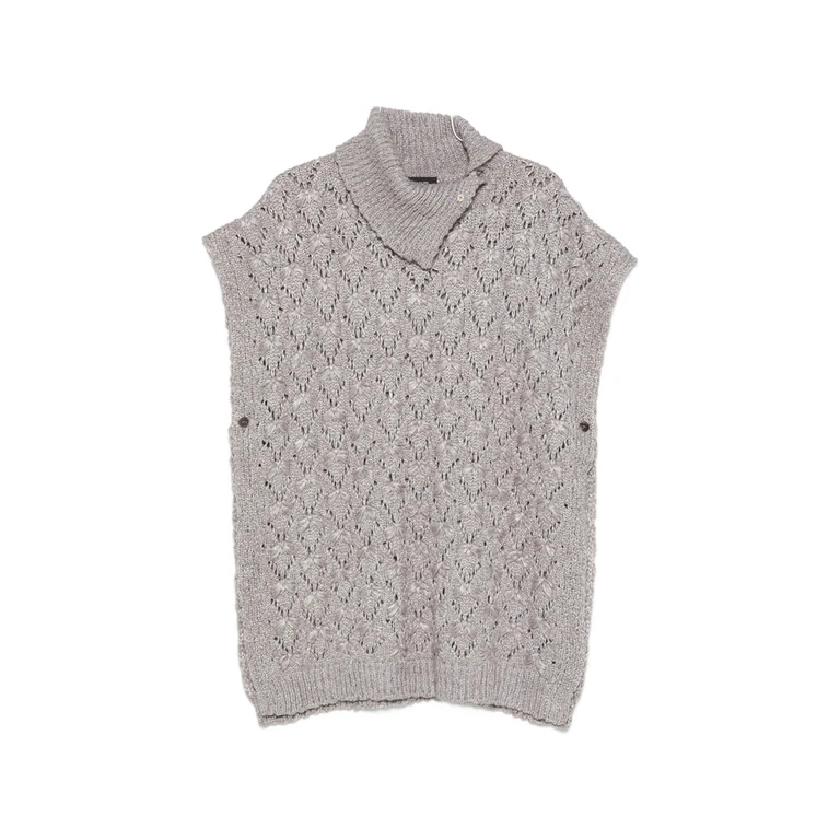 Open-knit Poncho