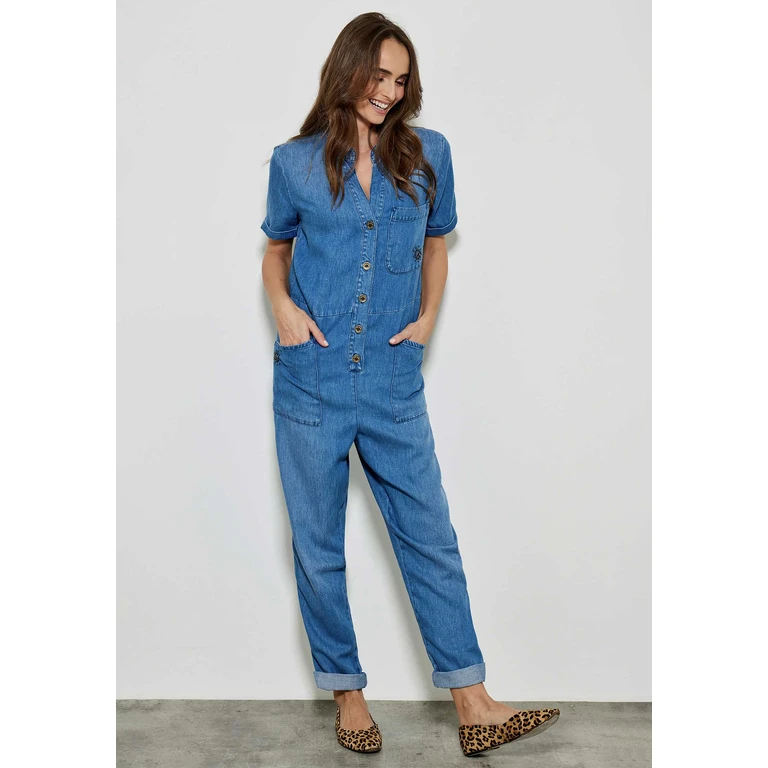 Denim Jumpsuit 90160eliane Blue