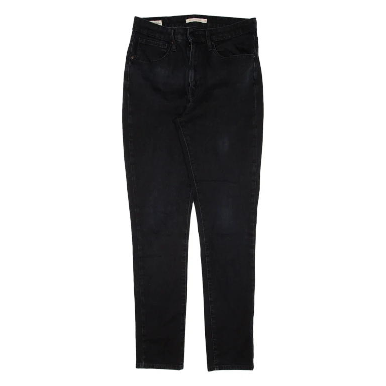 LEVI'S 721 High Rise Womens Jeans Black Slim Skinny W30 L30