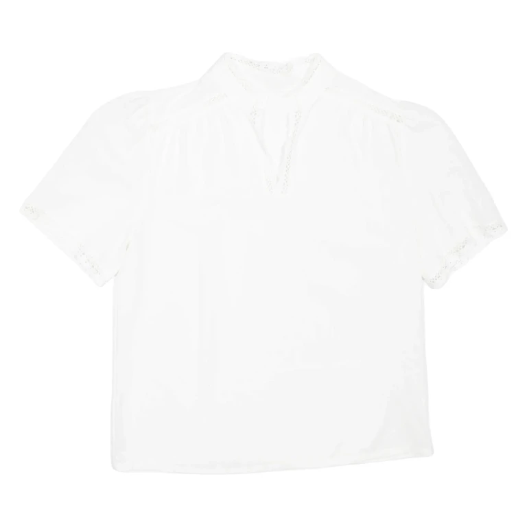 Womens Top White V-Neck M