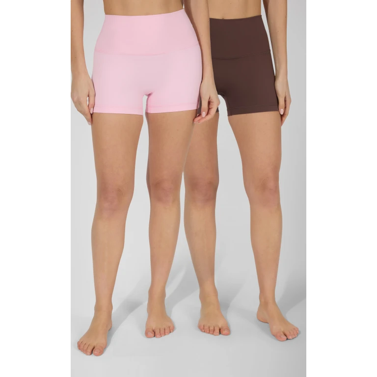 SKN 3.5" No Front Seam Biker Shorts 2 PK