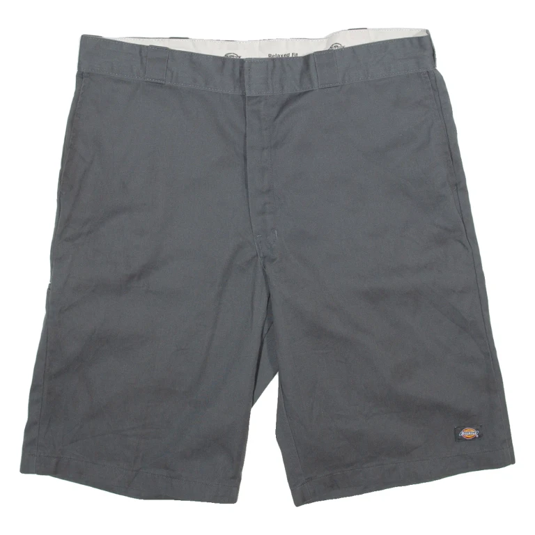 DICKIES Mens Workwear Shorts Grey Relaxed 2XL W40
