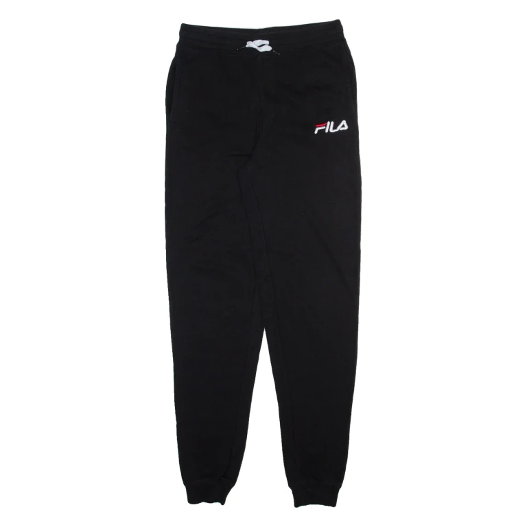 FILA Womens Joggers Black Tapered 2XL W27 L30
