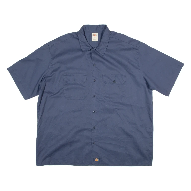 DICKIES Mens Worker Shirt Blue 2XL