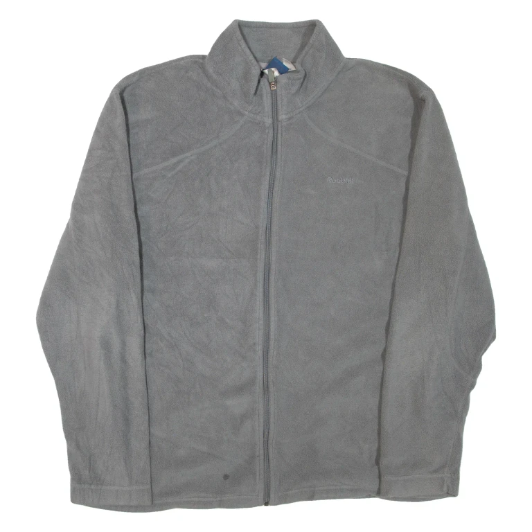 REEBOK Mens Fleece Jacket Grey XL