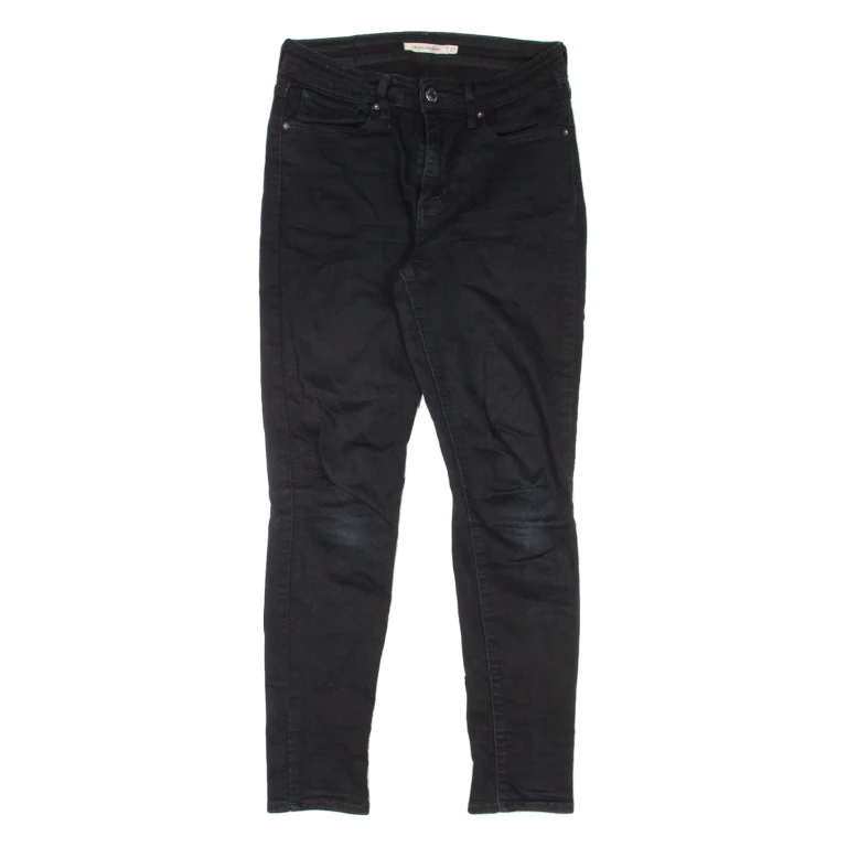 LEVI'S 721 High Rise Womens Jeans Black Slim Skinny W27 L26
