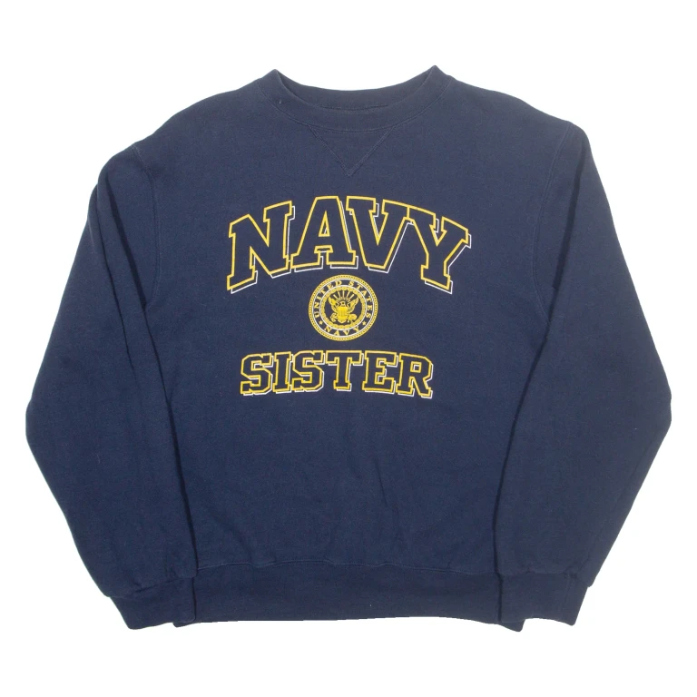 SOFFE US Navy Sister Womens Sweatshirt Blue USA S