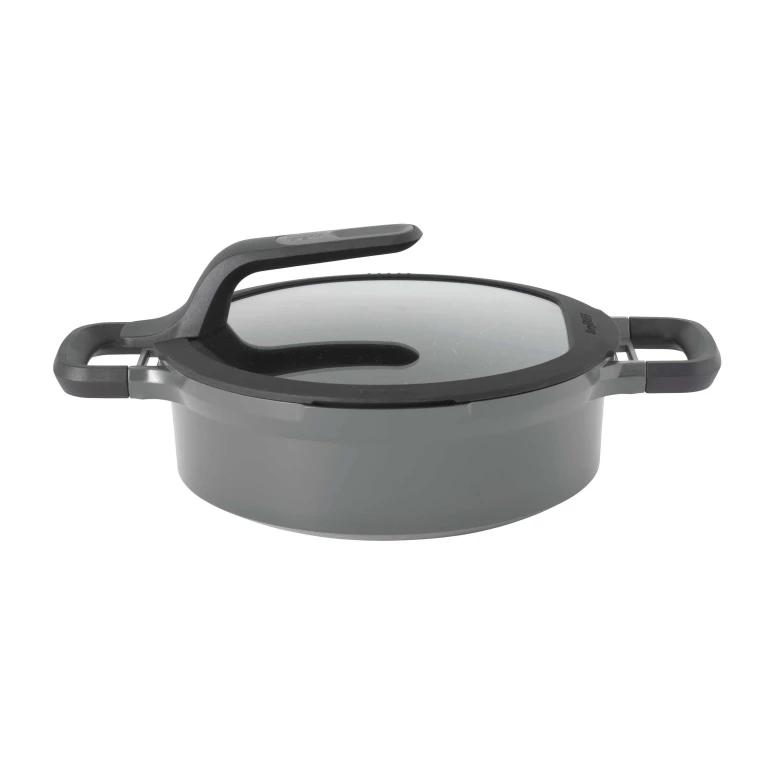 GEM 10" Non-stick Two-Handled Covered Sauté Pan 3.5Qt., Grey