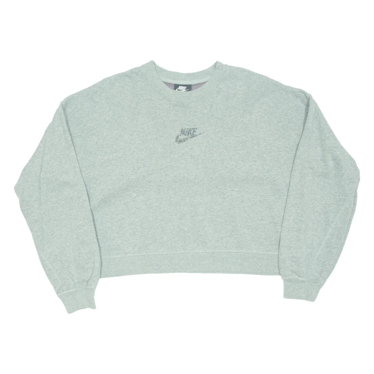 NIKE Cropped Womens Sweatshirt Grey S