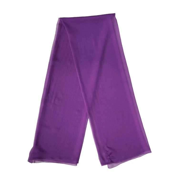 Dolce & Gabbana Purple Silk Neck Wrap Shawl Stole 200cm X 134cm Scarf - Women
