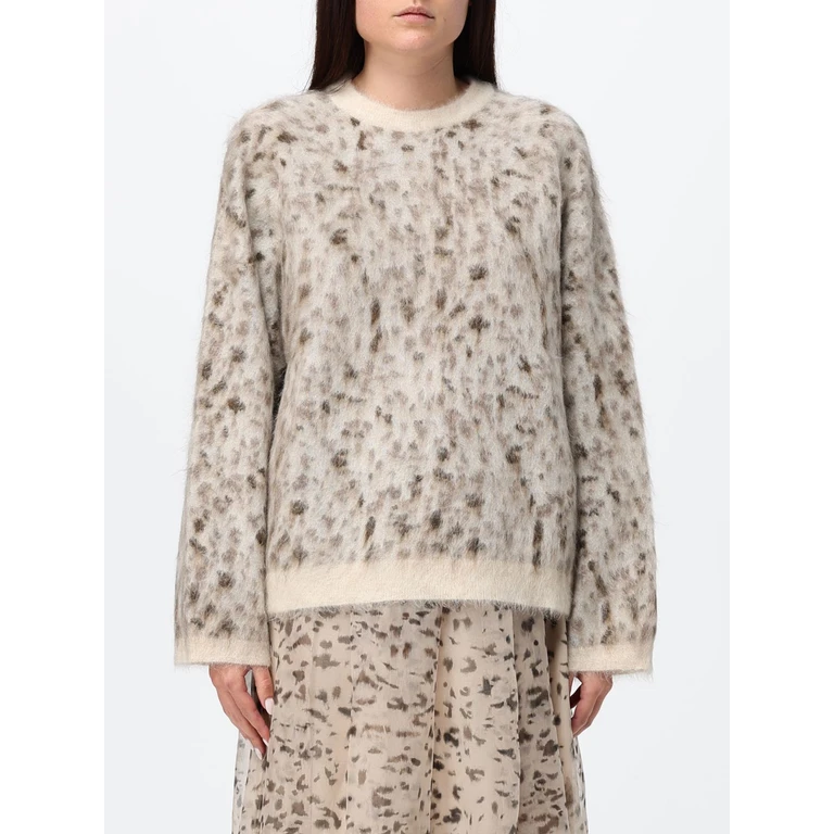 Abstract-Print Wool and Mohair-Blend Crewneck Jumper (M2I242500PCFI76)