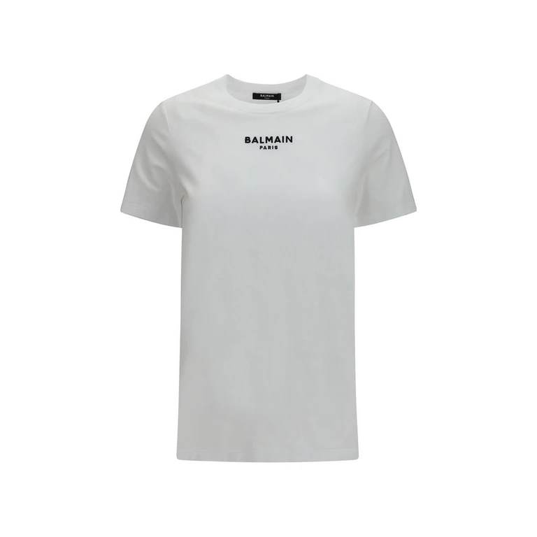 Balmain White Cotton T-Shirt - Women