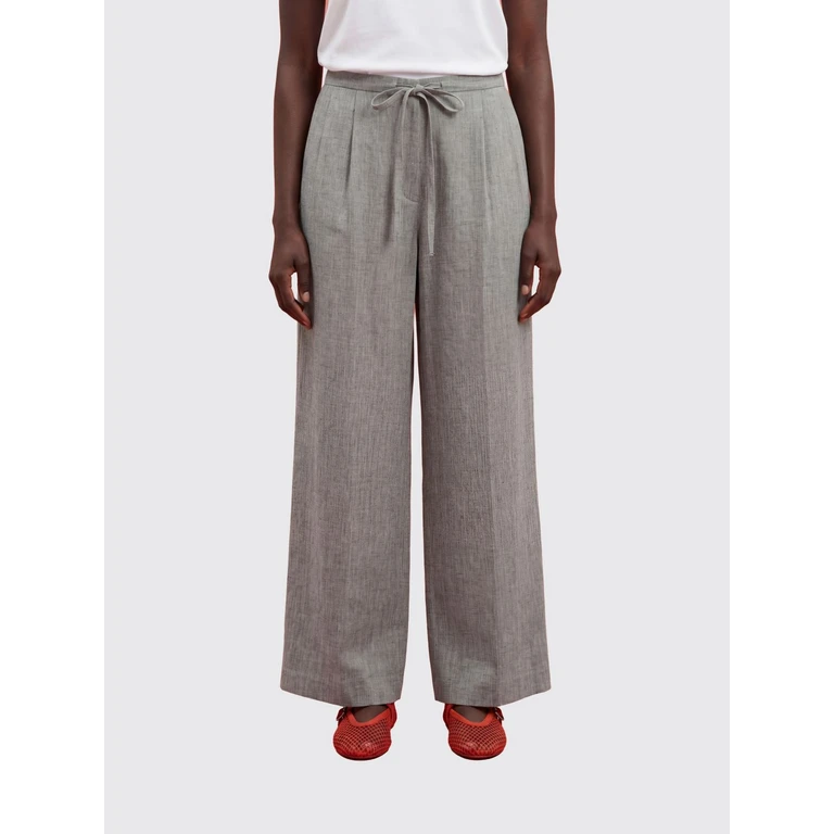 LOULOU DE SAISON Pants Woman color Grey (CLARKGREYMELANGE)