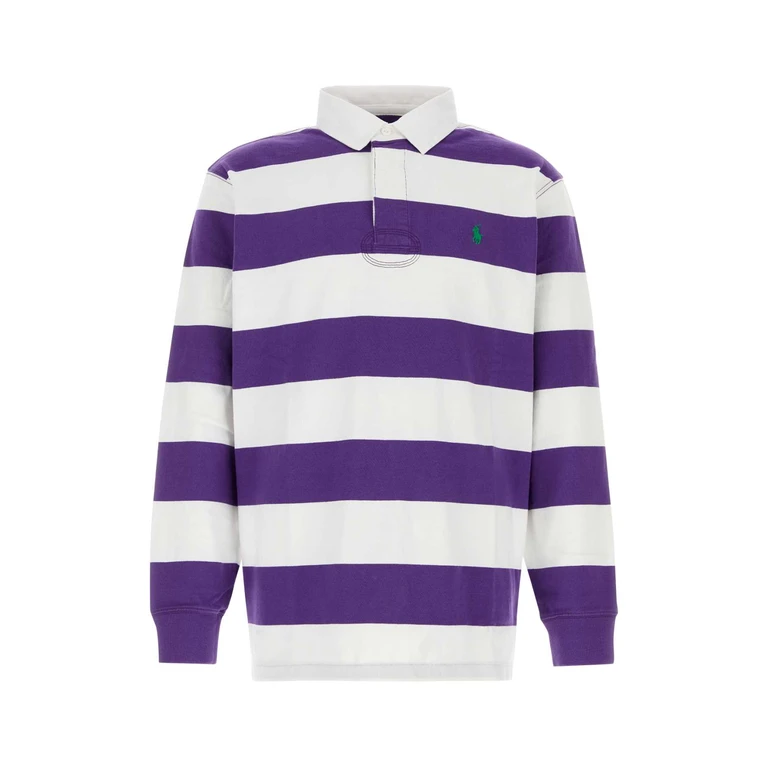 Polo Ralph Lauren Embroidered Cotton Polo Shirt Cabanapurpleclsoxford Exterior: Maglie - Men
