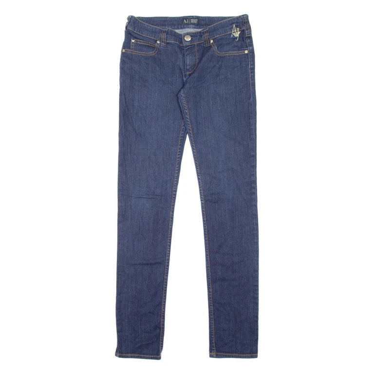 ARMANI JEANS Womens Jeans Blue Slim Skinny W27 L32