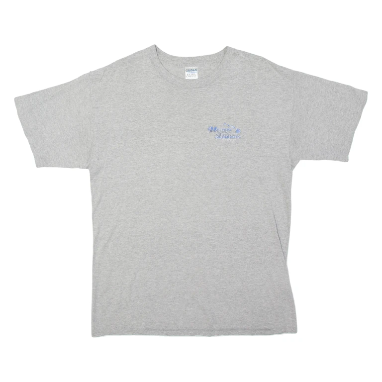 GILDAN Hawaii Mens T-Shirt Grey USA L