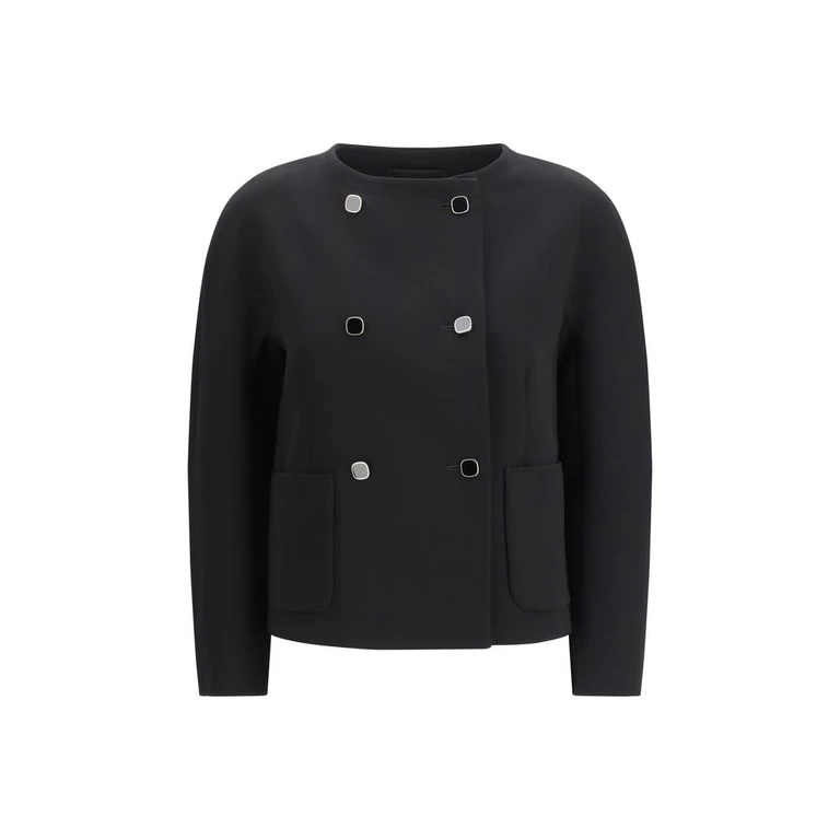 Max Mara Black Triacetate Coat Clothing - Women