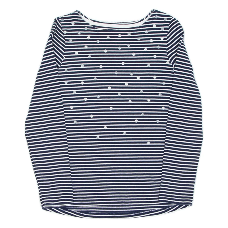 JOULES Womens T-Shirt Blue Long Sleeve UK 10