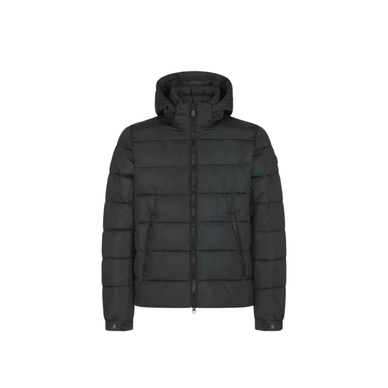 Mega Hooded Puffer Men Jacket Black