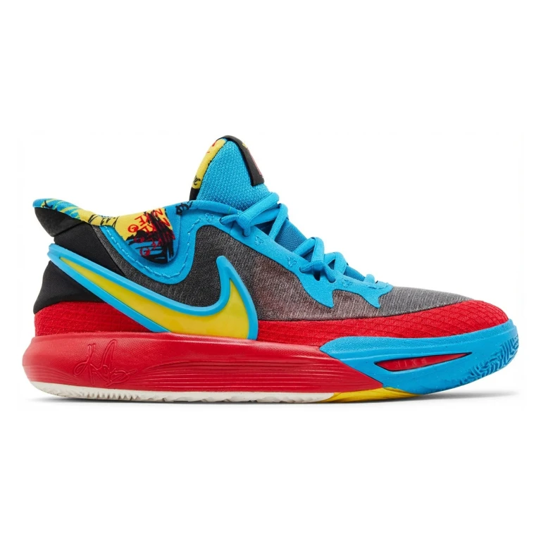 Grade School Kyrie 8 Go Se 'Black Blue Tour Yellow' Gs Shoes
