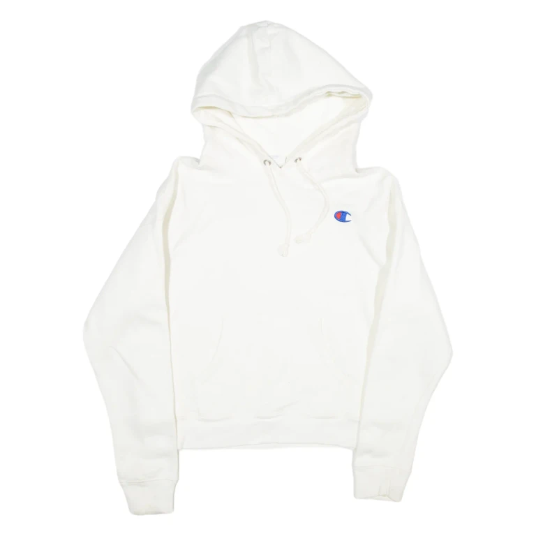 CHAMPION REVERSE WEAVE Womens White Hoodie S