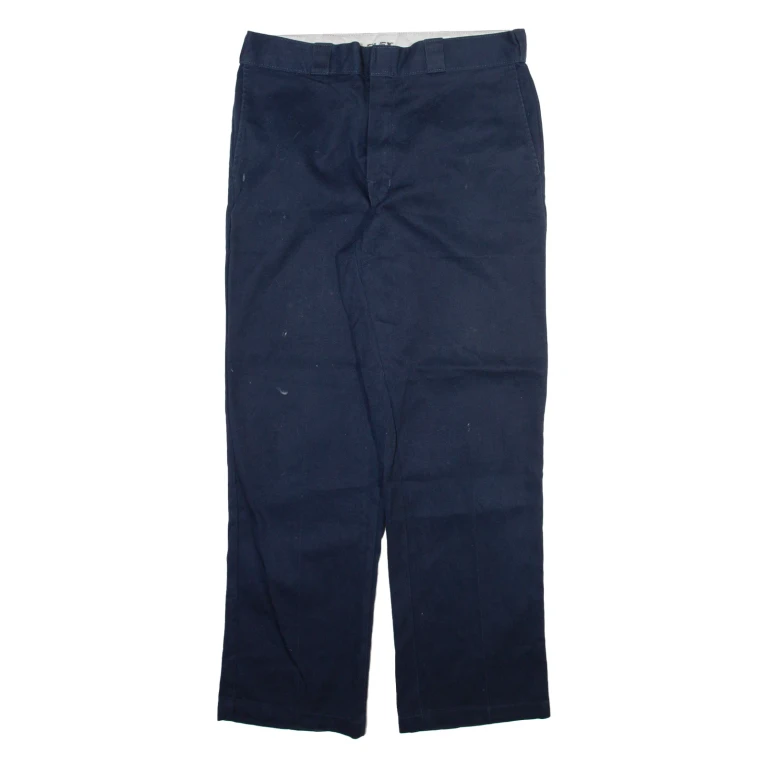 DICKIES 874 Workwear Mens Trousers Blue Regular Straight W36 L32
