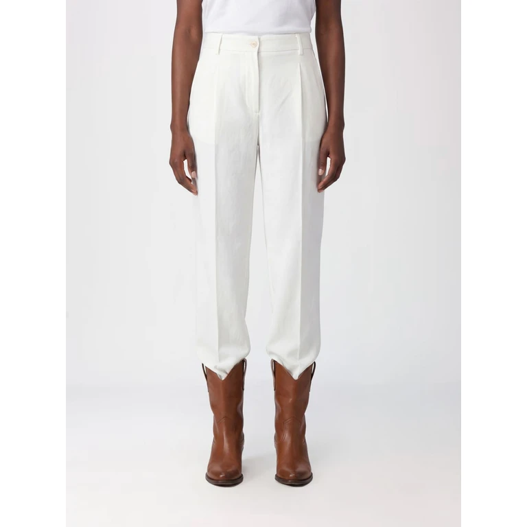 High-Waisted Wide-Leg Cotton Trousers (CC835CO030210)