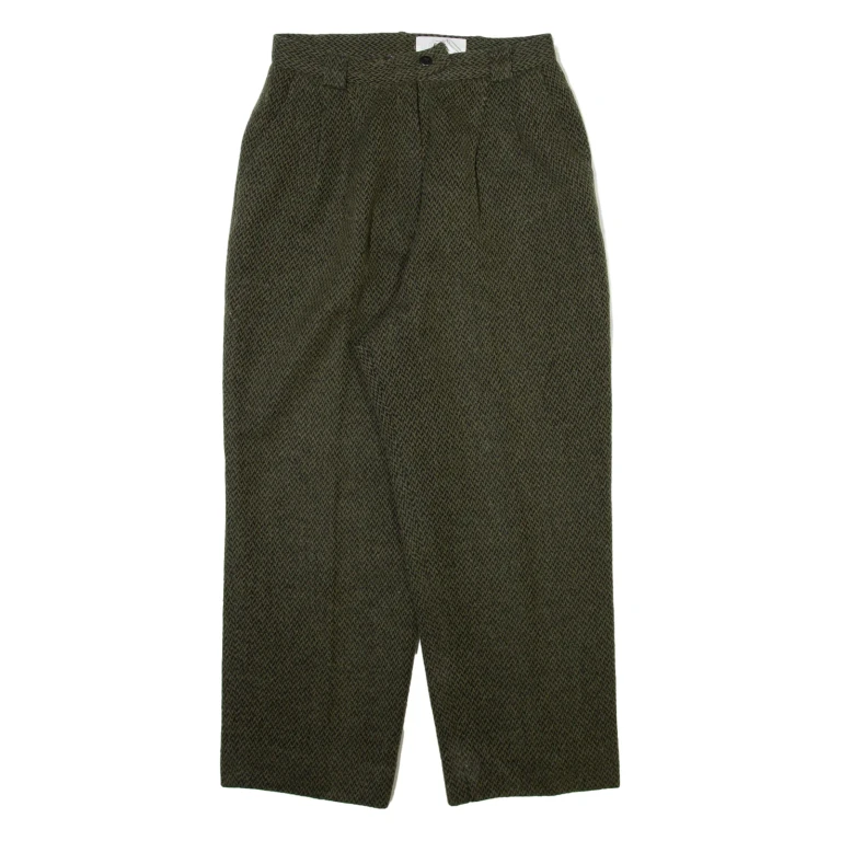 EMMA Womens Trousers Green Relaxed Tapered W26 L24
