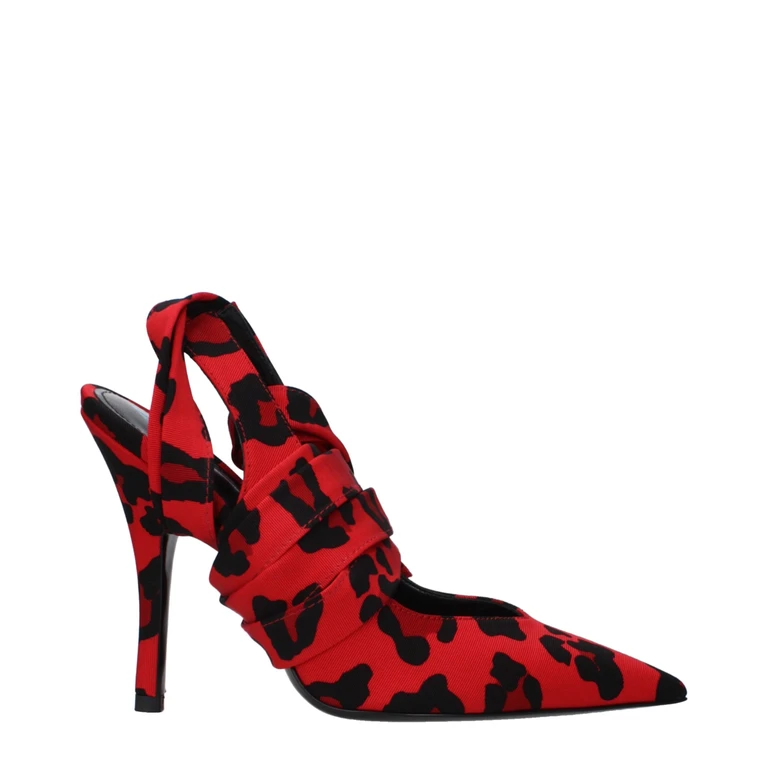 The Attico Red Fabric High Heel Pumps - Women