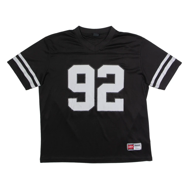 FSBN Reckless #92 Athletic Fit Mens Jersey Black V-Neck L