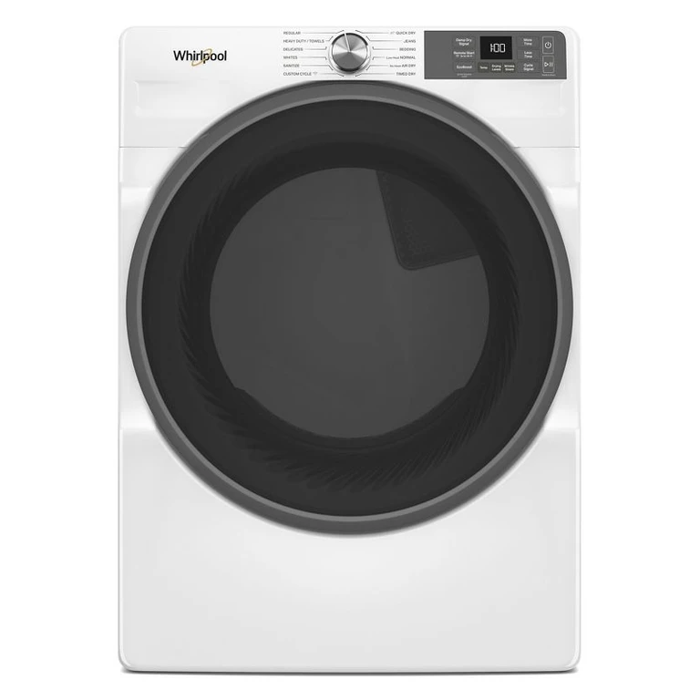 Smart Front Load ENERGY STAR Gas Dryer with Wrinkle Shield Option in Radiant Silver