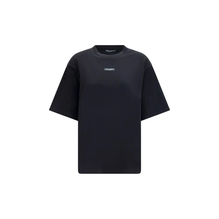 Dolce & Gabbana Black Cotton T-Shirt - Women