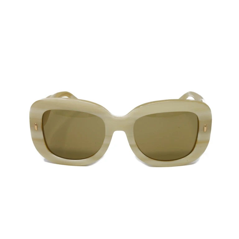 Women's Square Ivory Horn Sunglasses