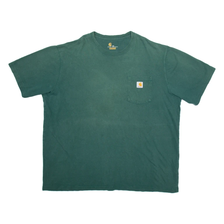 CARHARTT Mens T-Shirt Green 2XL