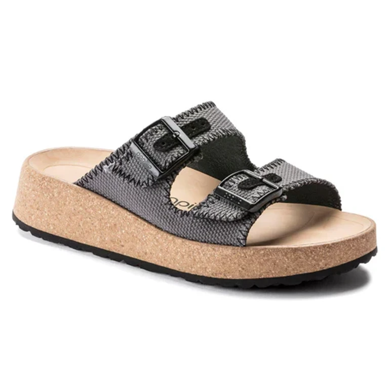 Women's Gabriela Natural Fibre Mix Anthracite Sandals