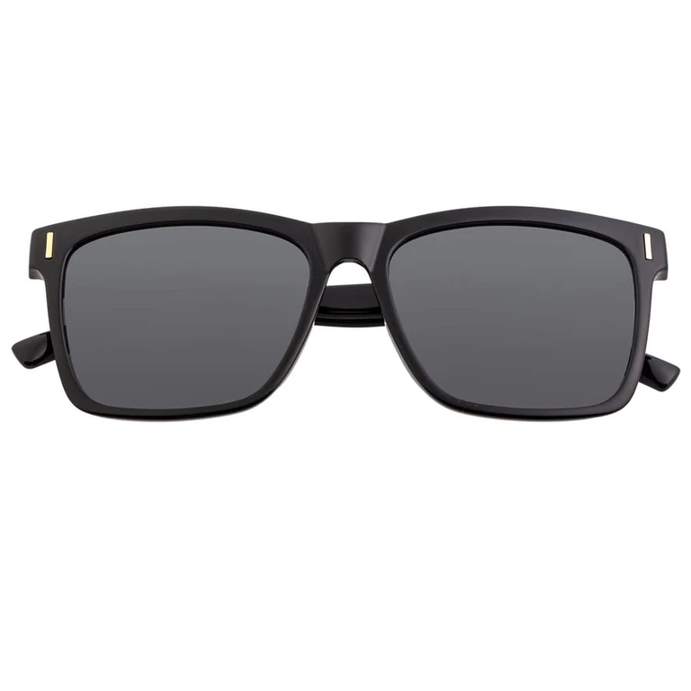 Mens Black Round Sunglasses BSG065BK