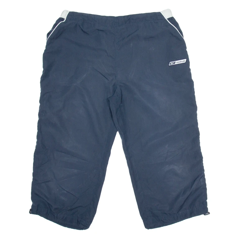 REEBOK Mens Pedal Pushers Shorts Blue M W26