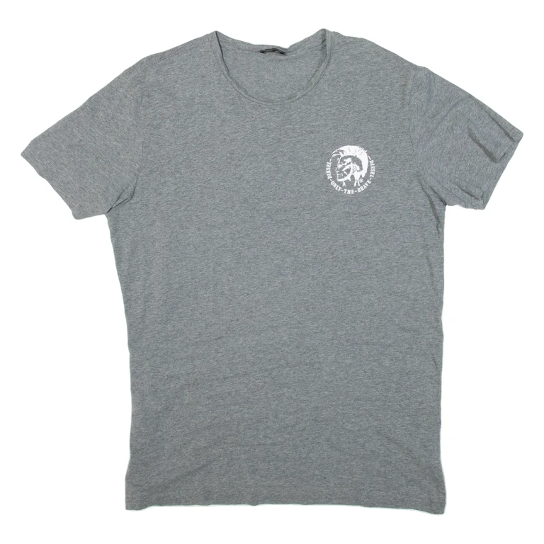 DIESEL Womens T-Shirt Grey XL