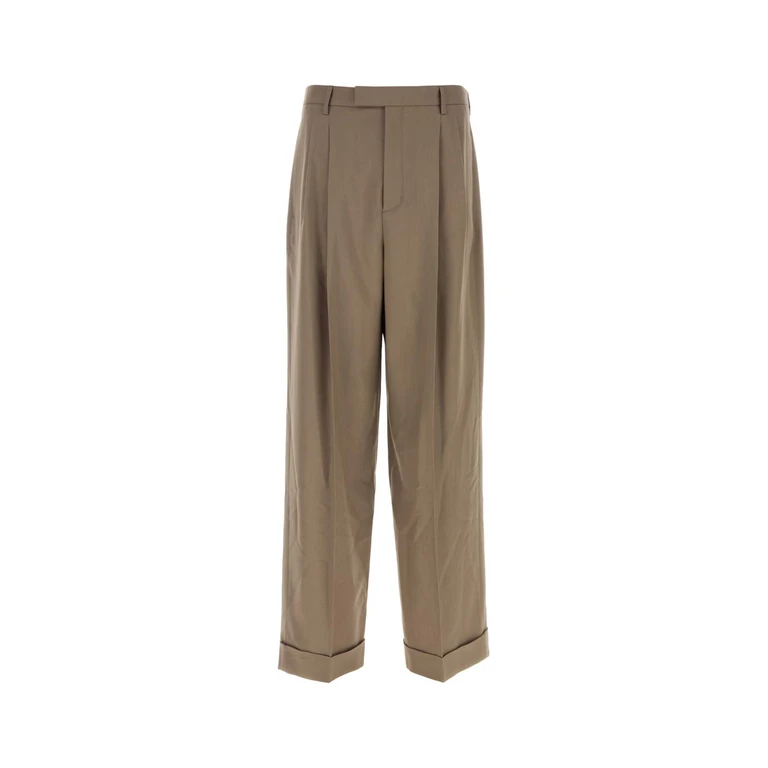 Valentino Garavani Cappuccino Wool Pant Rhino Pantaloni - Men