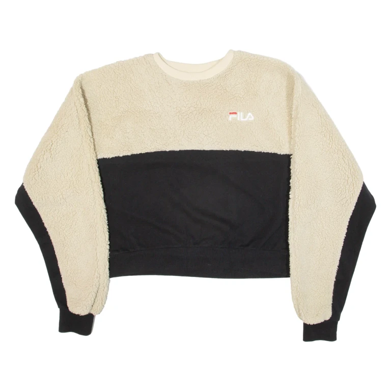 FILA Cropped Womens Sweatshirt Black M