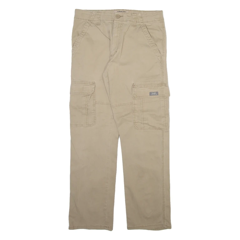 WRANGLER Cargo Mens Trousers Beige Regular Straight W30 L30
