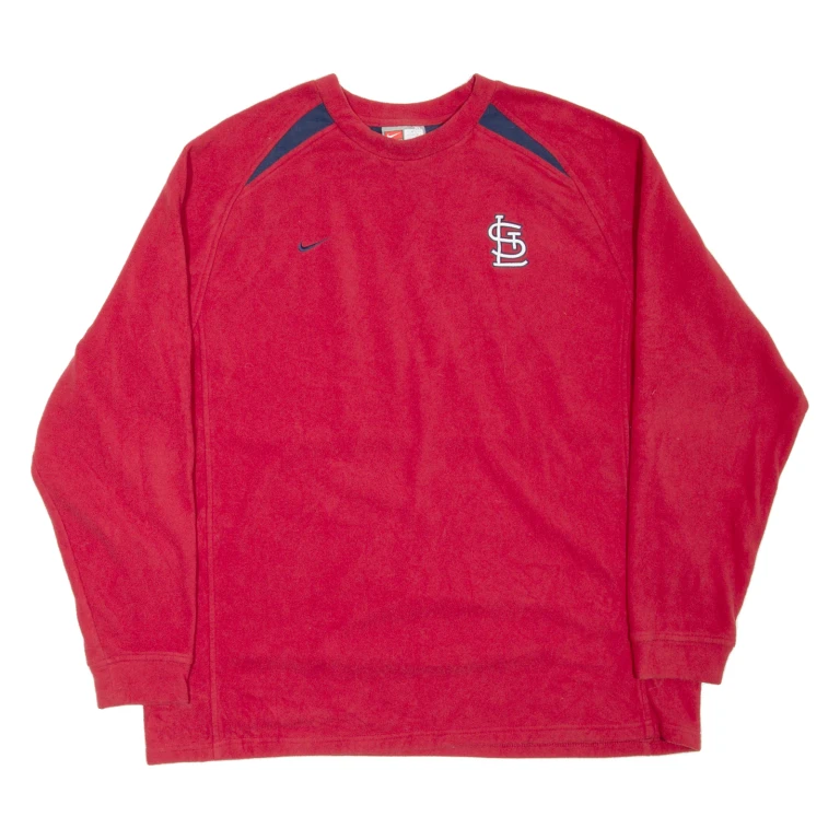 NIKE St. Louis Cardinals Baseball Mens Sweatshirt Red USA XL