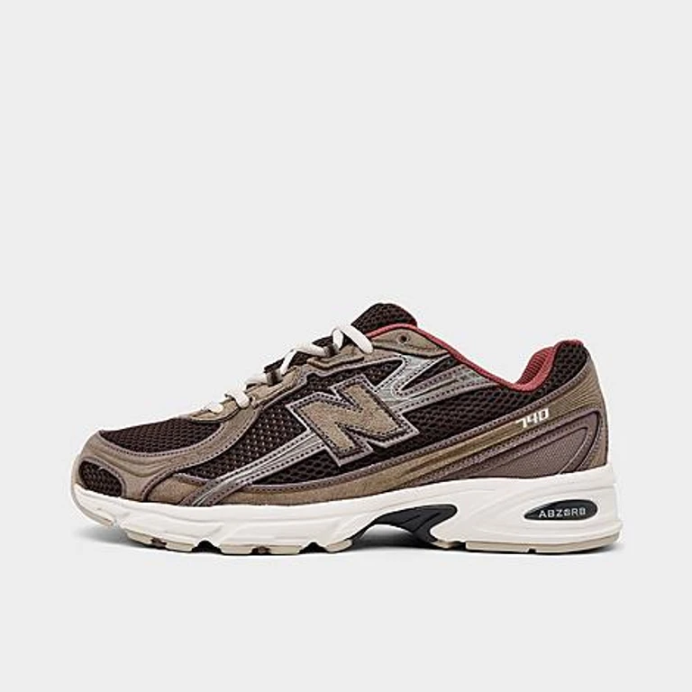 New Balance Men's 740 Casual Shoes in Cortado/Thunder Brown/Red Rock Size: 7.5