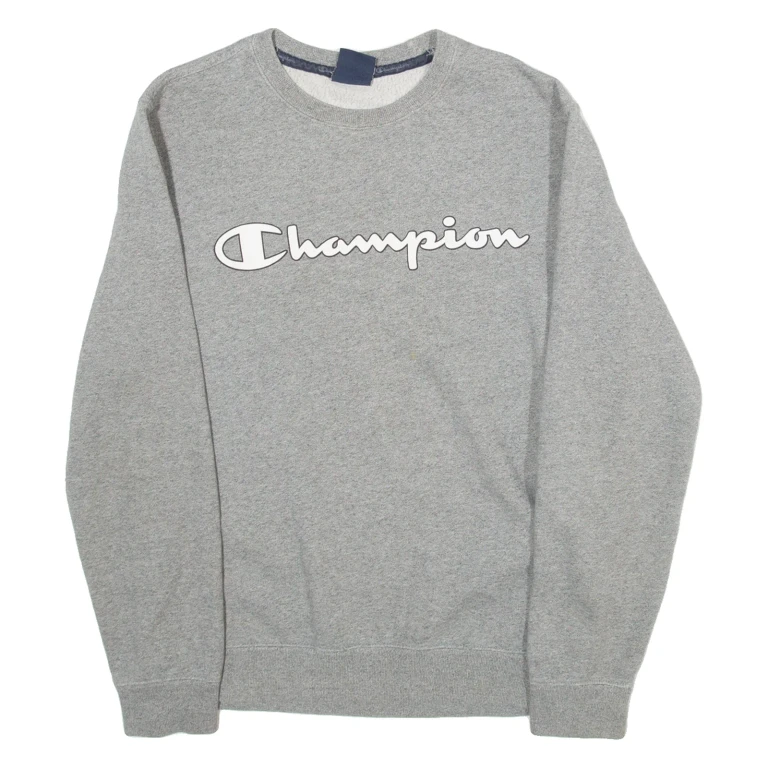 CHAMPION Womens Sweatshirt Grey XS